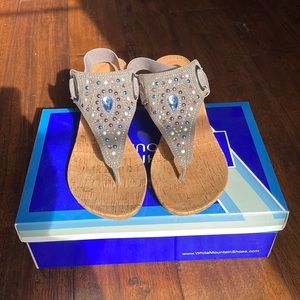 Gently Used WHITE MOUNTAIN Women's Adeline Wedge Sandal size 6.5